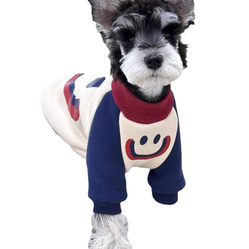 Dog Cat Autumn and Winter Fleece Sweater Large Medium Small Dog Clothes Golden Retriever Huge Satsuma Teddy Bigbear Schnauzer