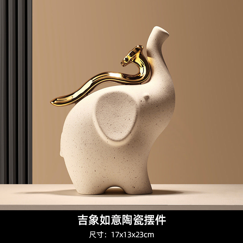 Bei Hanmei's new Chinese-style creative ornaments will be rich soon. Soft decoration, home furnishing entrance, living room desktop TV cabinet decoration