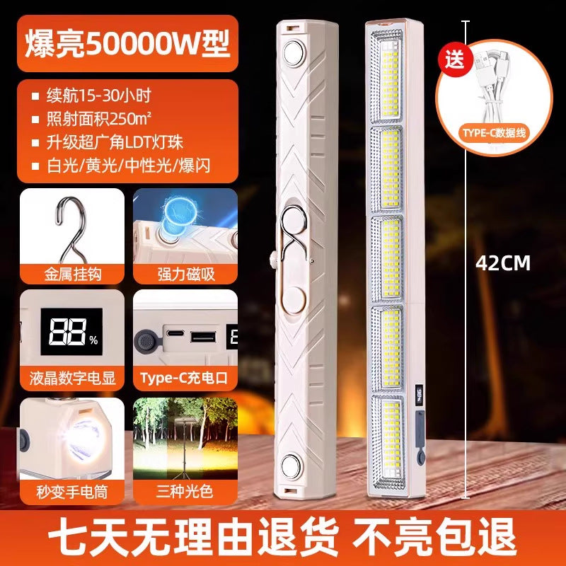 Stall light led night market light Stall night market light unplugged outdoor charging light long battery life cross-border light