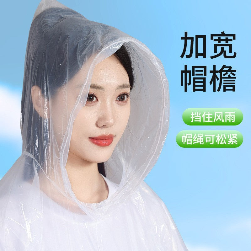 poncho long whole body rainstorm protection according to disposable raincoat style home transparent travel rafting thickened women