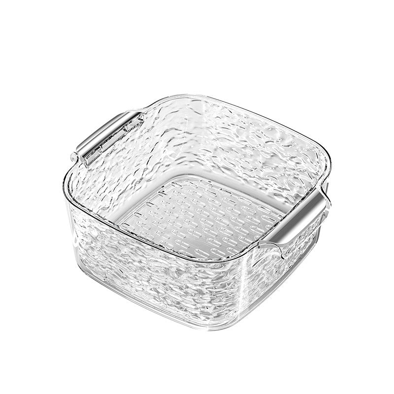 Kitchen Drain Basket Vegetable Basket Household Double Sink Vegetable Basin Drain Basket Rice Basket Plastic Vegetable Basket Storage Basket