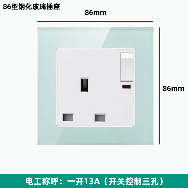 British 13A Hong Kong and Macao USB socket British standard porous TYPE-C charging panel switch electrical system