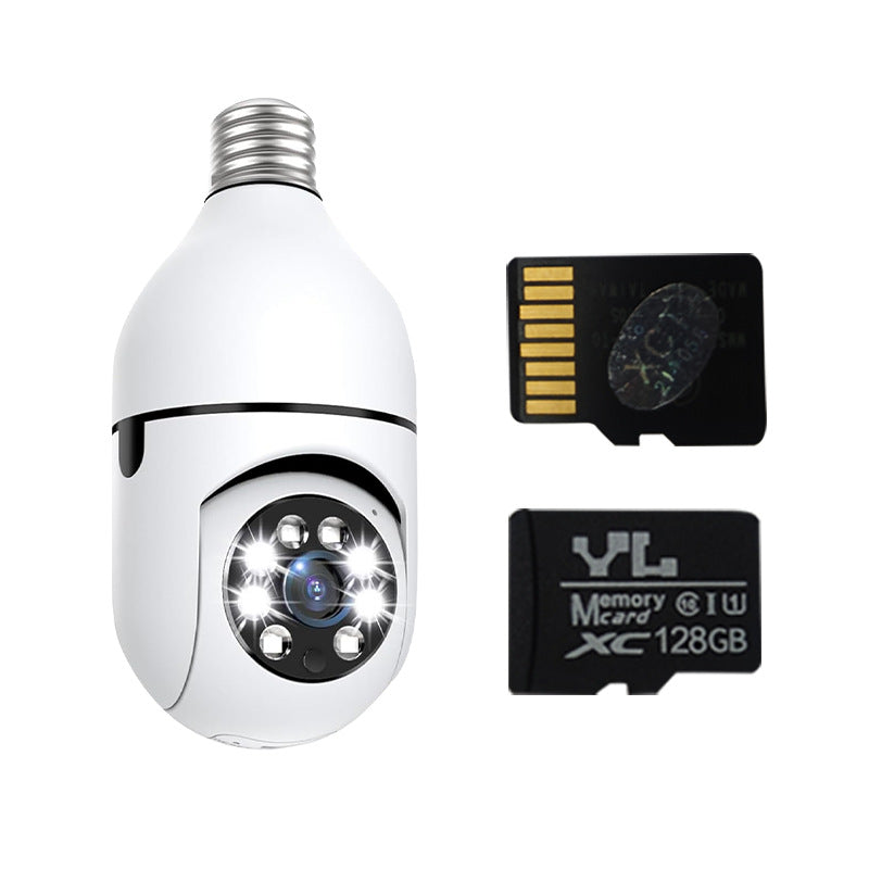 Indoor ultra-clear surveillance camera 360 night vision monitor monitoring home light bulb intelligent high definition camera