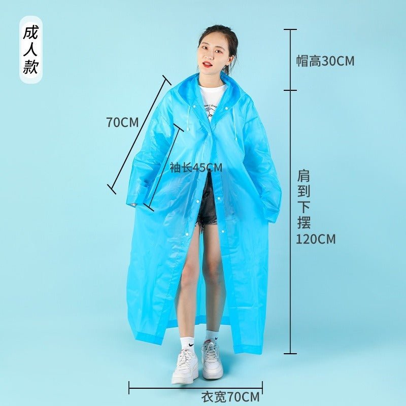 Disposable raincoat outdoor adult long full body rainstorm protection mountaineering thickened travel wear portable children's poncho