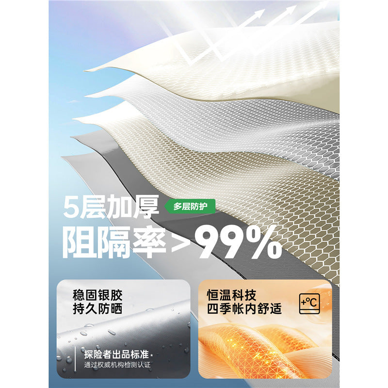 Tent Outdoor Portable Folding Camping Overnight Rainproof Thickened Camping Equipment Full Set of Automatic Field