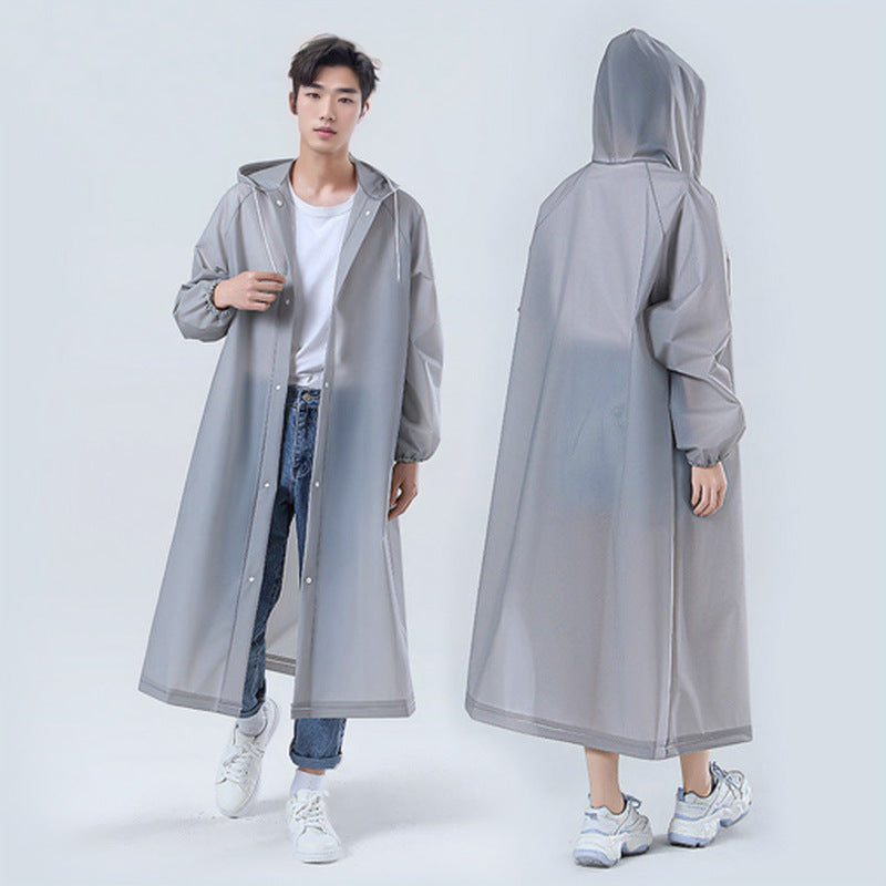 Source manufacturer eva raincoat thickened + full body rainstorm protection travel concert flat bundle mouth disposable raincoat