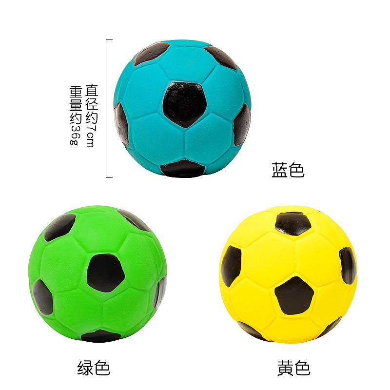Wholesale Pet Latex Toys Filled Cotton Latex Rugby Football Volleyball Sound Dog Toys Pet Toys