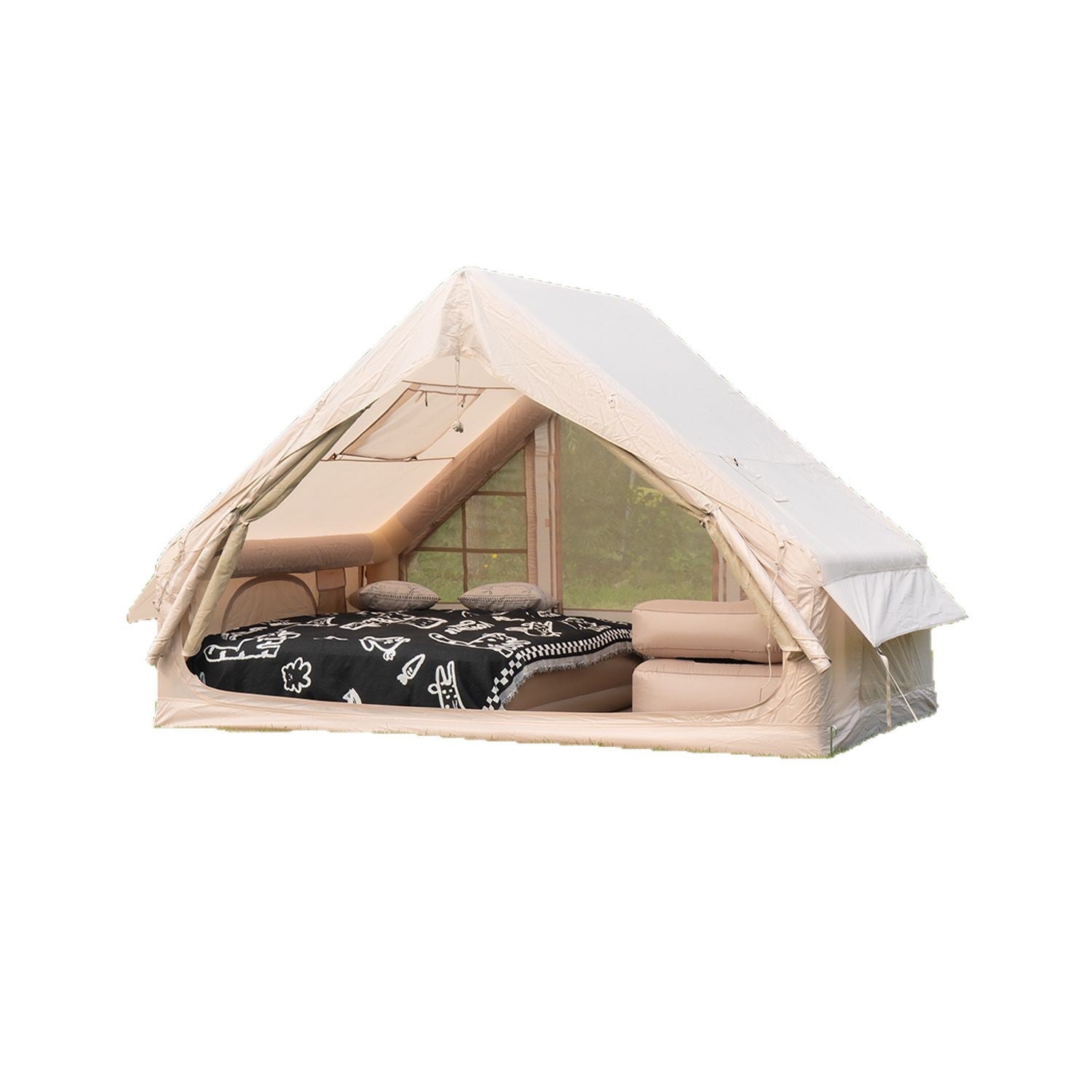 Jinglufa outdoor inflatable tent camping 6.3 manufacturers supply inflatabletent camping cross-border wholesale