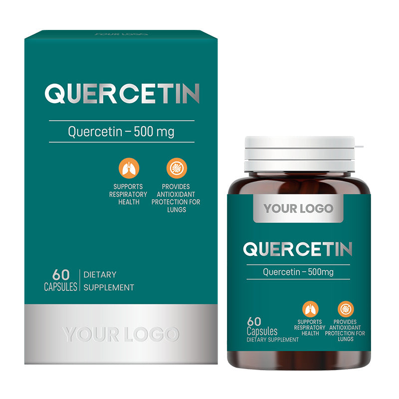 Foreign trade cross-border explosion Quercetin capsules Berberine custom-made to strengthen the lungs, protect the lungs and nourish the lungs, chest tightness, asthma and cough