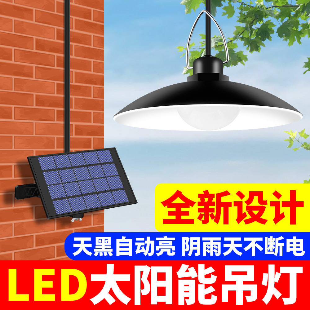 Qianrun Lighting Solar Light Outdoor Waterproof LED Garden Light Household Energy-saving Light Induction Chandelier One to Four