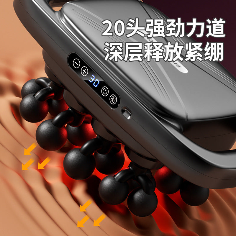 Cross-border foreign trade full body massager fascia grab, meridian gun 16, multi-head 20, fascia gun