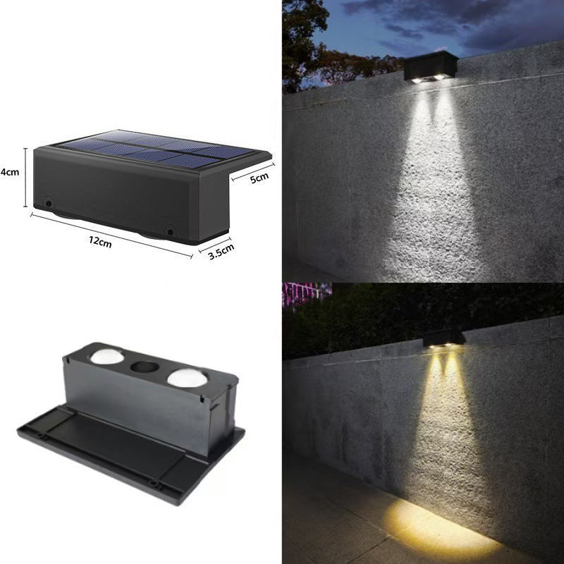 Solar outdoor garden light household lighting wall lamp balcony wall spotlight garden atmosphere waterproof