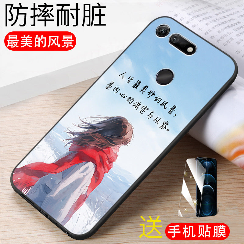 Suitable for Huawei Honor v20 mobile phone case HonorPCTAL 0 protective case HonorV20 student HUAWEI film