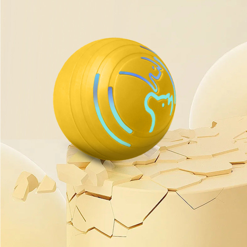 Cross-border automatic dog teaser smart toy ball rechargeable cat and dog pet toy self-hi boredom luminous bouncing ball