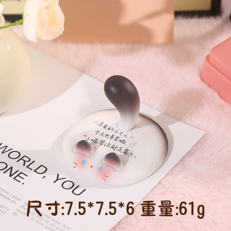 Cute creative design Meow Meow mobile phone holder A must-have artifact for home lazy people Mobile phone holder Vinyl desktop ornament