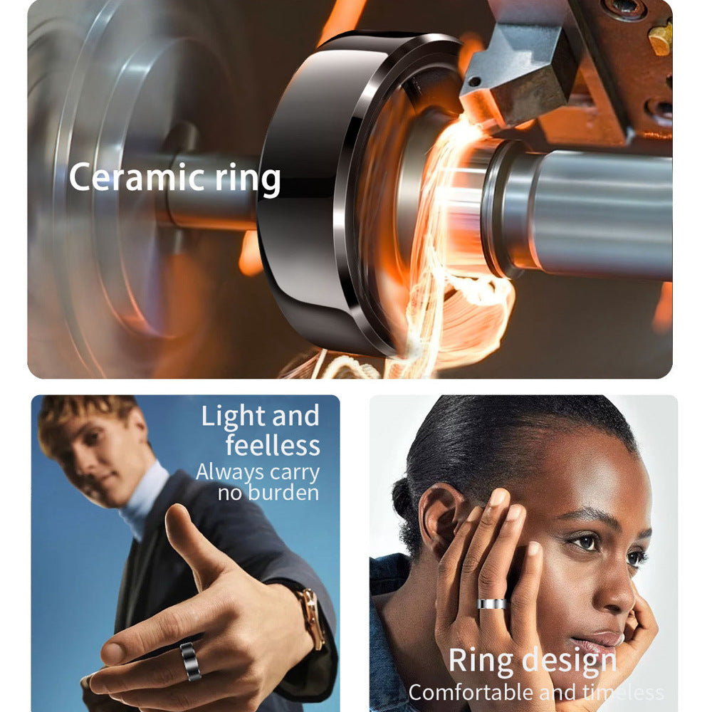 [Cross-border special supply] New R6 smart ring heart rate blood oxygen sleep monitoring multi-motion mode remote control photo