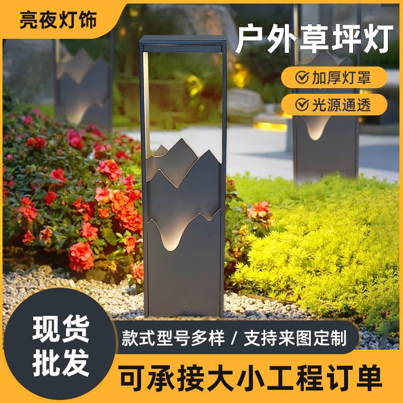Manufacturer Outdoor Grass Light Modern Simple Park Villa Garden Light Aluminum 10W Garden Lighting Wholesale
