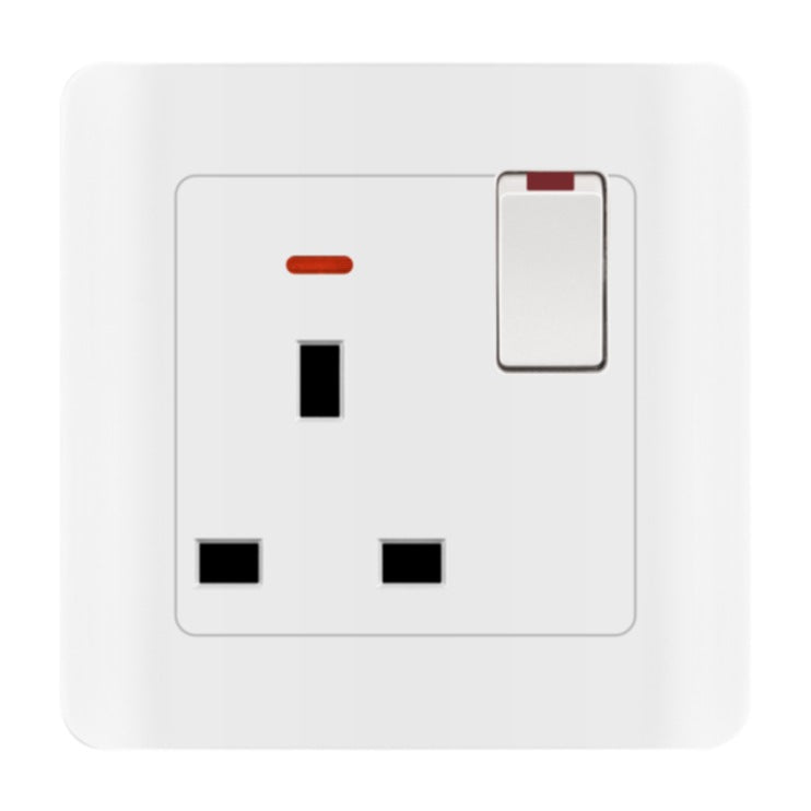 Switching power socket panel Household 86-type concealed panel British five-hole wall power USB socket panel