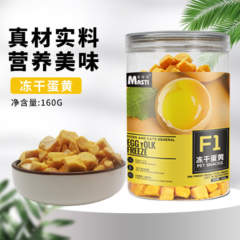 Mastee Chicken Pet Freeze-Dried Snacks Salmon Egg Yolk Dog Snacks Wholesale Delivery, Cat Freeze-Dried, Cat Snacks