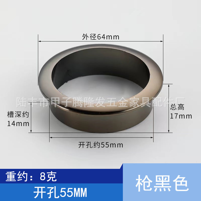 Tenglongfa Hardware, Computer Desk Plastic Threading Hole Cover Desktop Wire Box Hole Tracking Opening Hole Cover Round