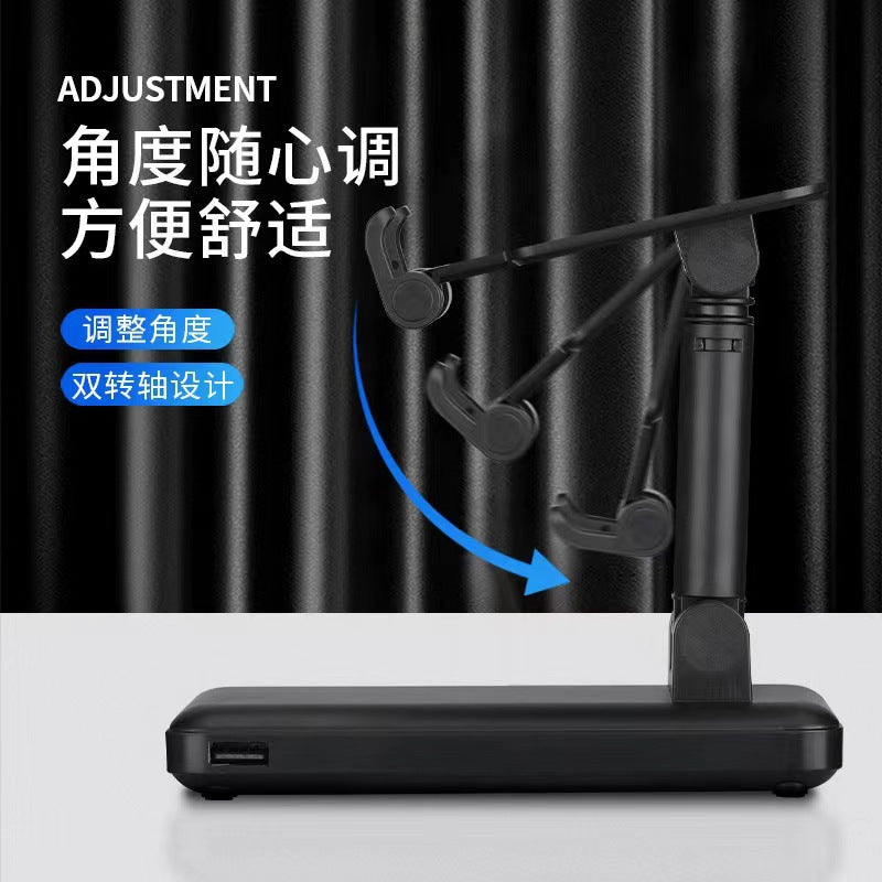 3-in-1 mobile phone holder, mobile power supply, four-wire power bank 10000mAh gift source factory creative design