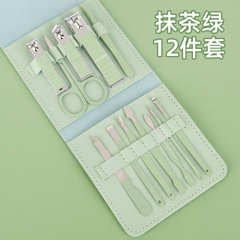 Nail clipper set Folding bag 16-piece set Beauty and manicure tools Special nail clippers set Nail clippers Nail clippers