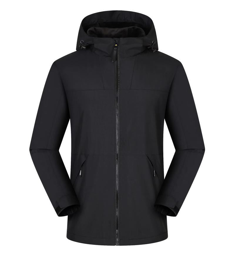 Jacket custom embroidery printed logo outdoor windproof waterproof autumn and winter stand-up collar sportswear group work clothes