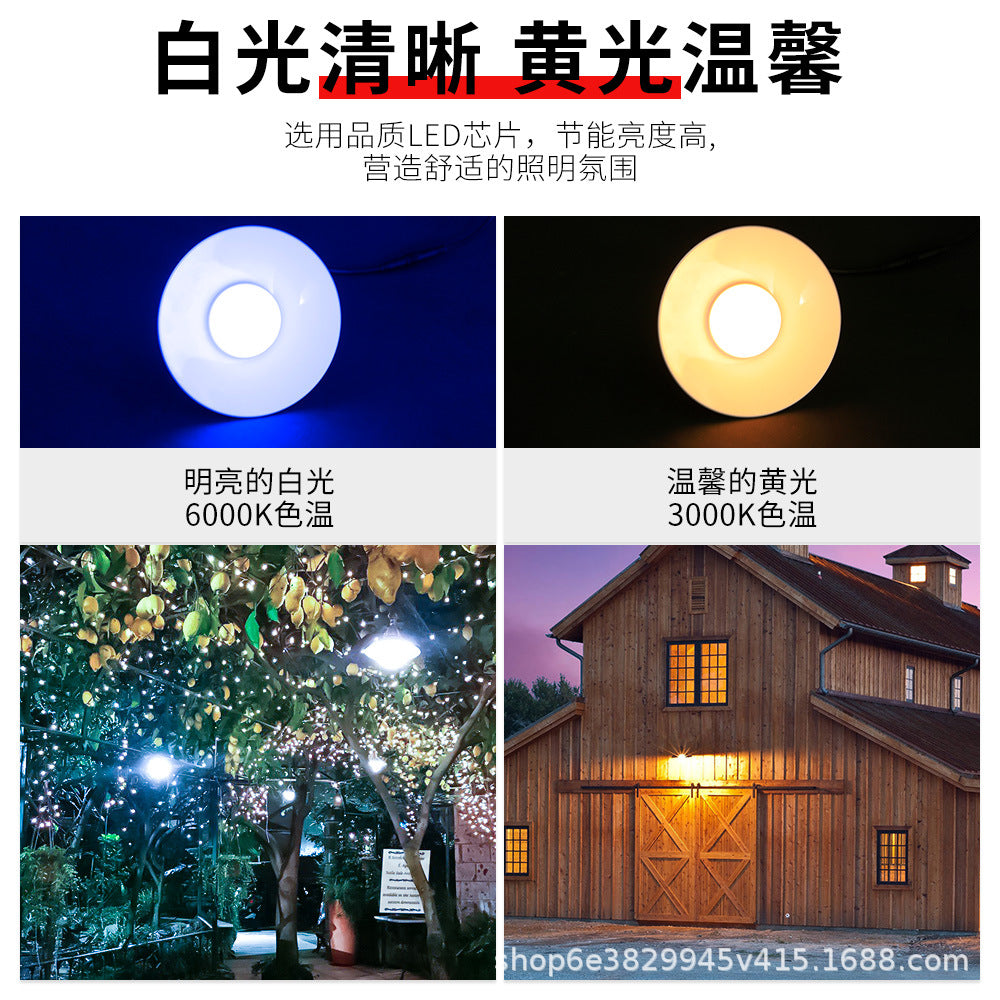 Qianrun Lighting Solar Light Outdoor Waterproof LED Garden Light Household Energy-saving Light Induction Chandelier One to Four
