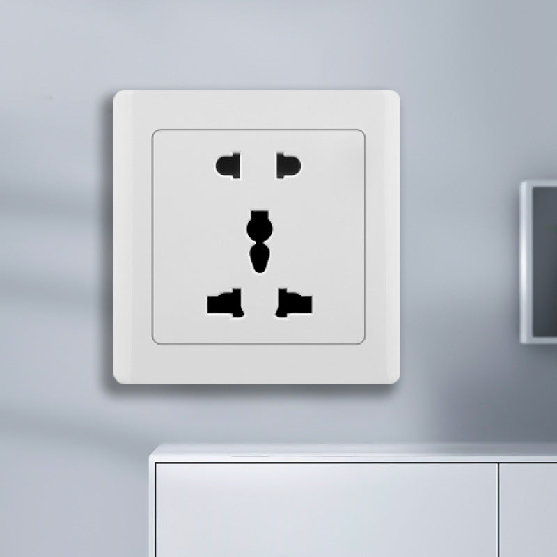 Manufacturer Wholesale Engineering Switch Socket Type 86 Wall Switch Panel Open Double Control Five Hole Sitting Plug Plug