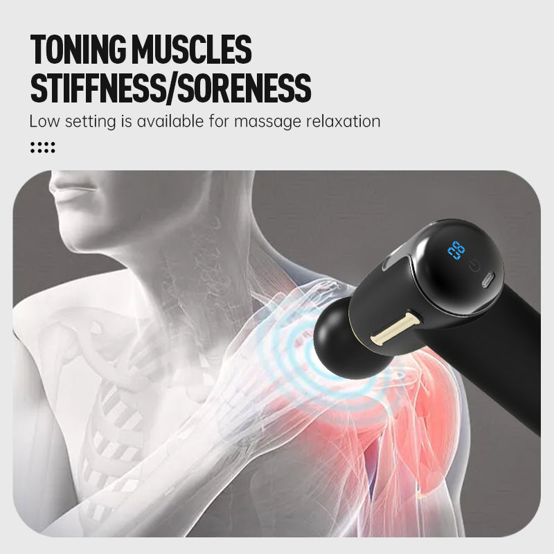 Cross-border fascia gun massager professional massager muscle relaxation impact fascia gun high-power wholesale explosion