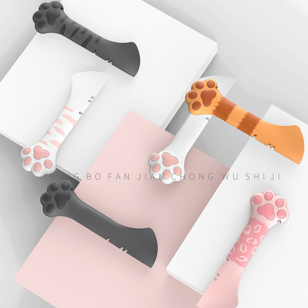 Pet can opener spoon 2-in-1 cat canned silicone spoon spoon cat shovel wet food feeder cross-border