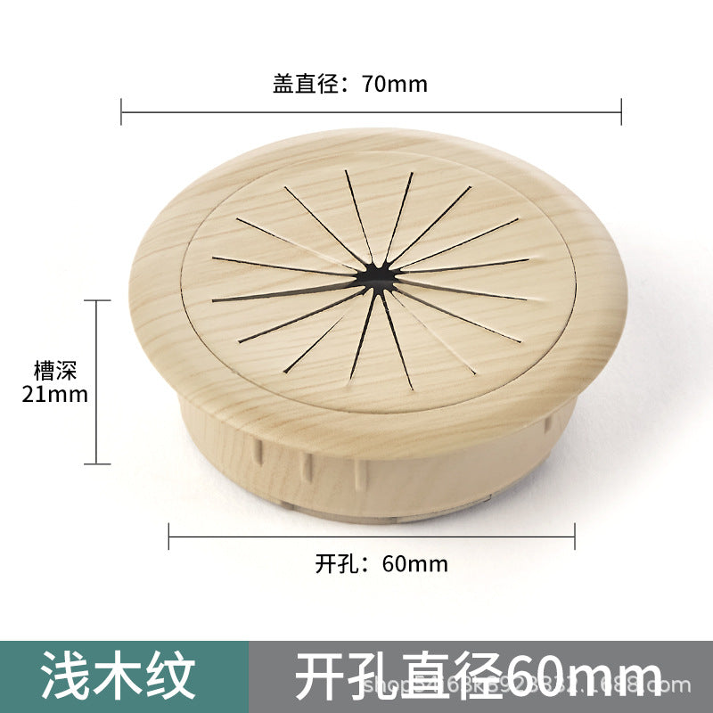 Computer desk book desktop decoration ring, wire hole cover, wire box, threading hole, threading box cover plate, sealing cover.
