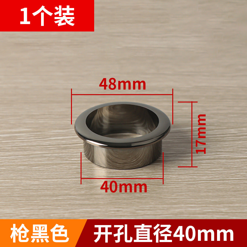 Nylon round wire box finishing hole cover computer desktop wire box desk threading hole furniture hardware accessories