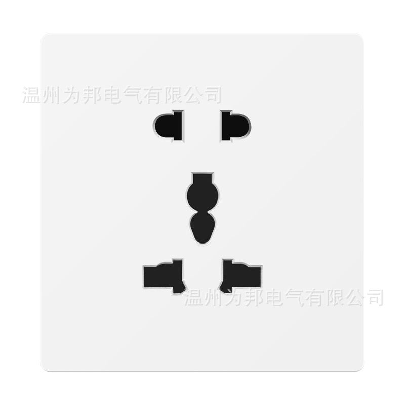 British standard switch socket is Bangying type one-open 13A multi-function plug five-hole USB panel British standard European standard US standard