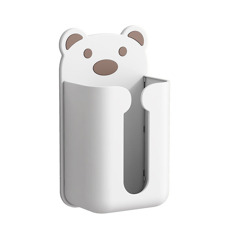 Household cartoon paper box free punching paper storage box bathroom living room wall mounted self-adhesive paper towel box wholesale