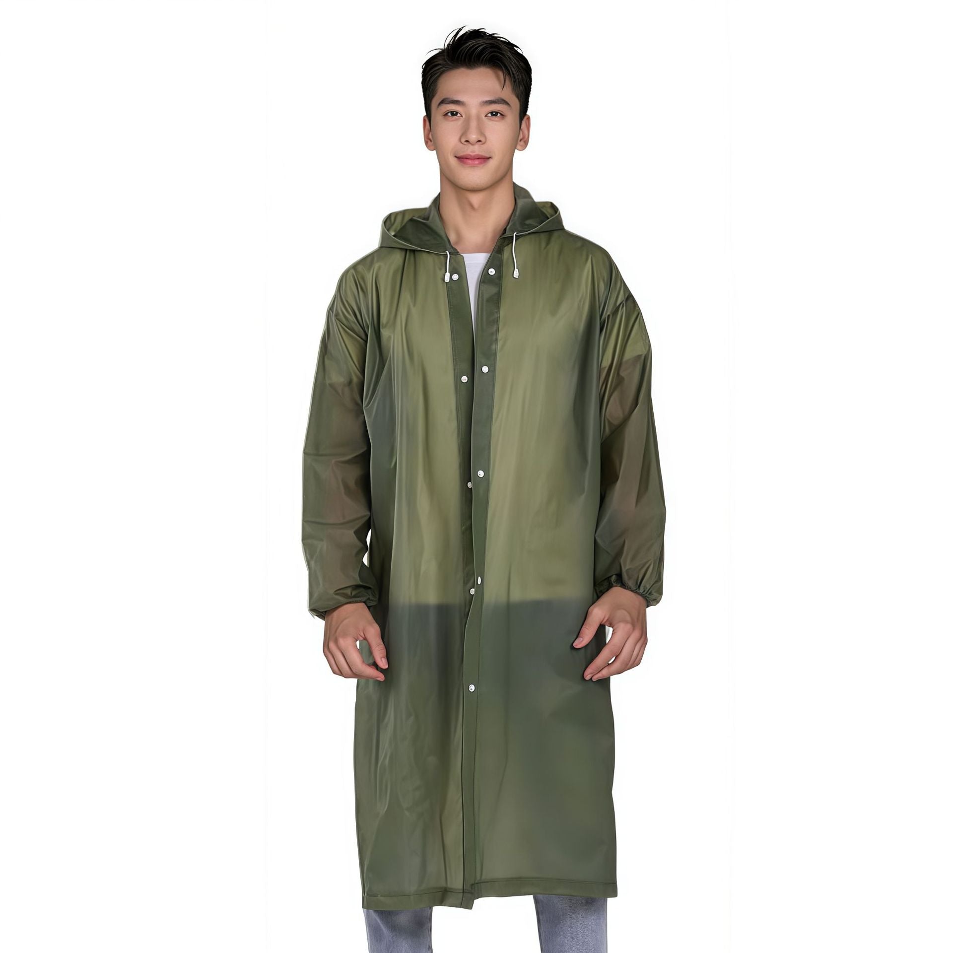 Non-disposable EVA cape raincoat outdoor adult travel concert portable multi-functional fashion poncho