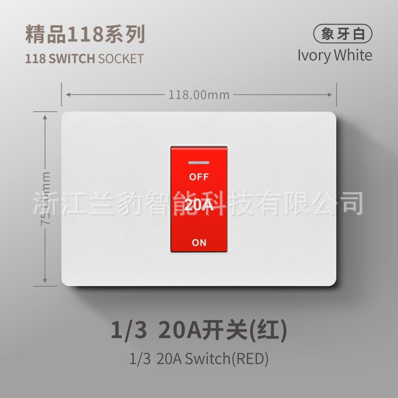Thai American standard socket panel 118 type switch Italian American standard six-hole USB wall international multi-function three-hole Europe