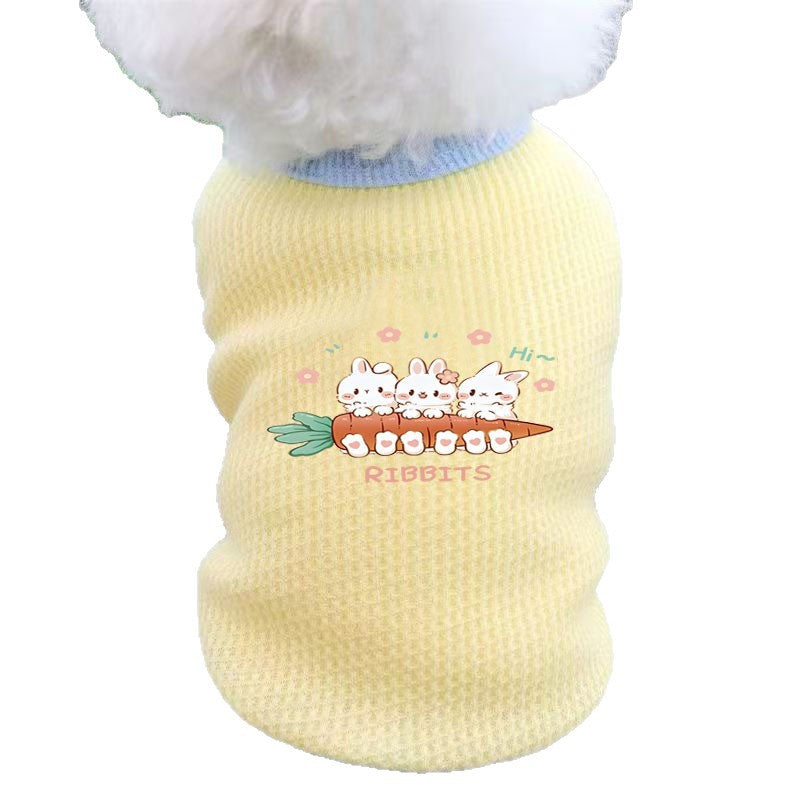 Pet clothes Spring and Autumn thin sling vest dog clothes teddy bear kitten Yorkshire Schnauzer