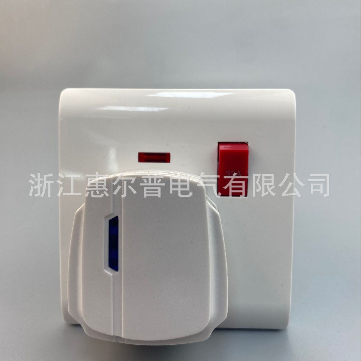 British foreign trade socket 86 type concealed 32A British square plug three-hole plug with switch