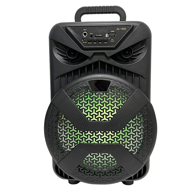 Outdoor portable card Bluetooth speaker, store square dance U disk radio with microphone Bluetooth speaker