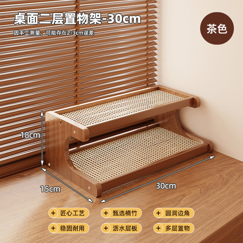 Desktop Shelving Multi-layer Storage Shelf Bookshelf Kitchen Supplies Office Household Cup Holder Home Goods Storage Shelf