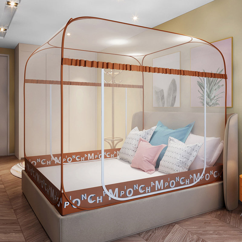 Installation-free yurt mosquito net household without bracket foldable anti-drop 1.5 meters 1.8 bed wholesale mosquito repellent storage