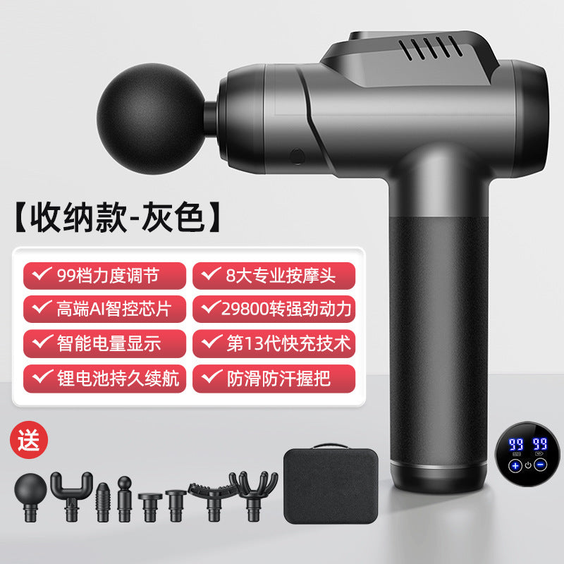 Cross-border fascia gun Amazon electric muscle relaxation massager household charging massage gun factory wholesale