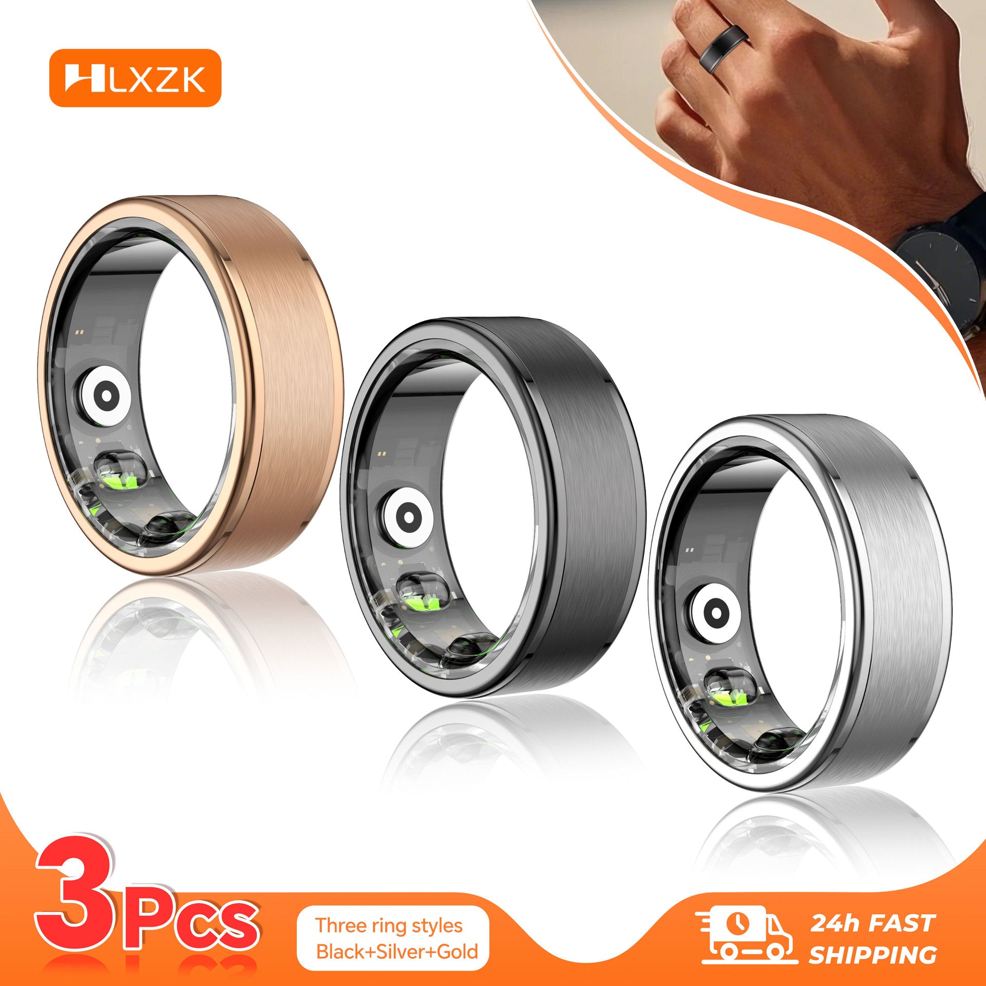 R03 Cross-border smart wearable device waterproof heart rate blood pressure monitoring exercise step positioning sleep detection ring