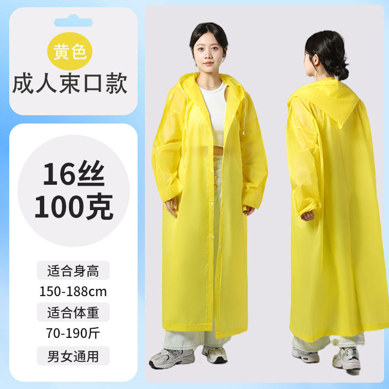 Raincoat Thickened Long Disposable Children Adult Portable Poncho Full Body Rainstorm Men's and Women's Travel Outdoor Portable