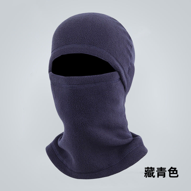 Winter integrated windproof cycling mask multi-functional scarf outdoor skiing hat fleece cold-proof and warm headgear