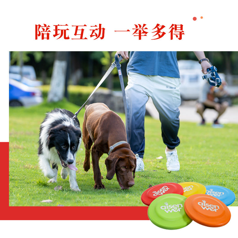 Aisenwer Dog Frisbee Pet Toys Bite-resistant Non-toxic Pet Supplies Training Supplies Floating Throwing Toys