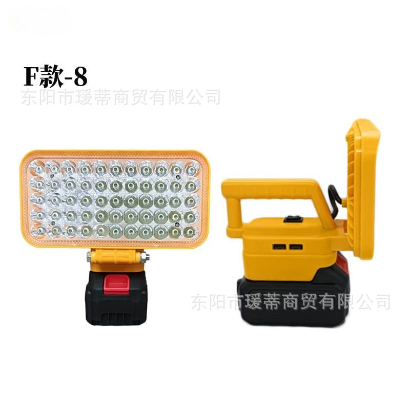 Outdoor camping lighting lithium battery light LED portable emergency long battery life USB rechargeable lithium battery stall light super bright