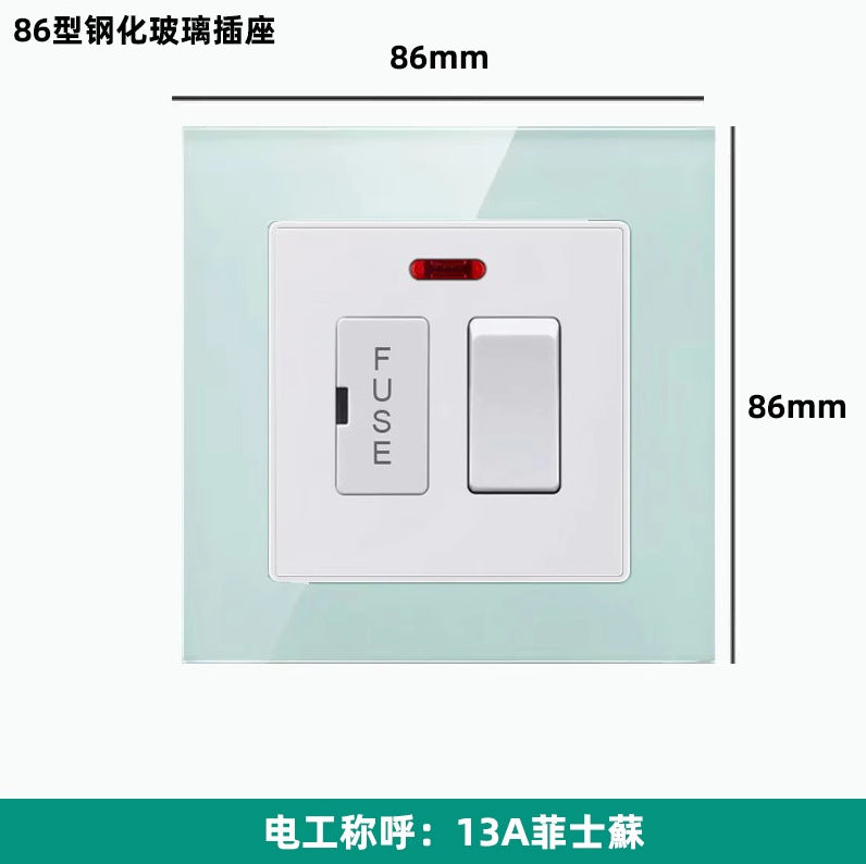 British 13A Hong Kong and Macao USB socket British standard porous TYPE-C charging panel switch electrical system