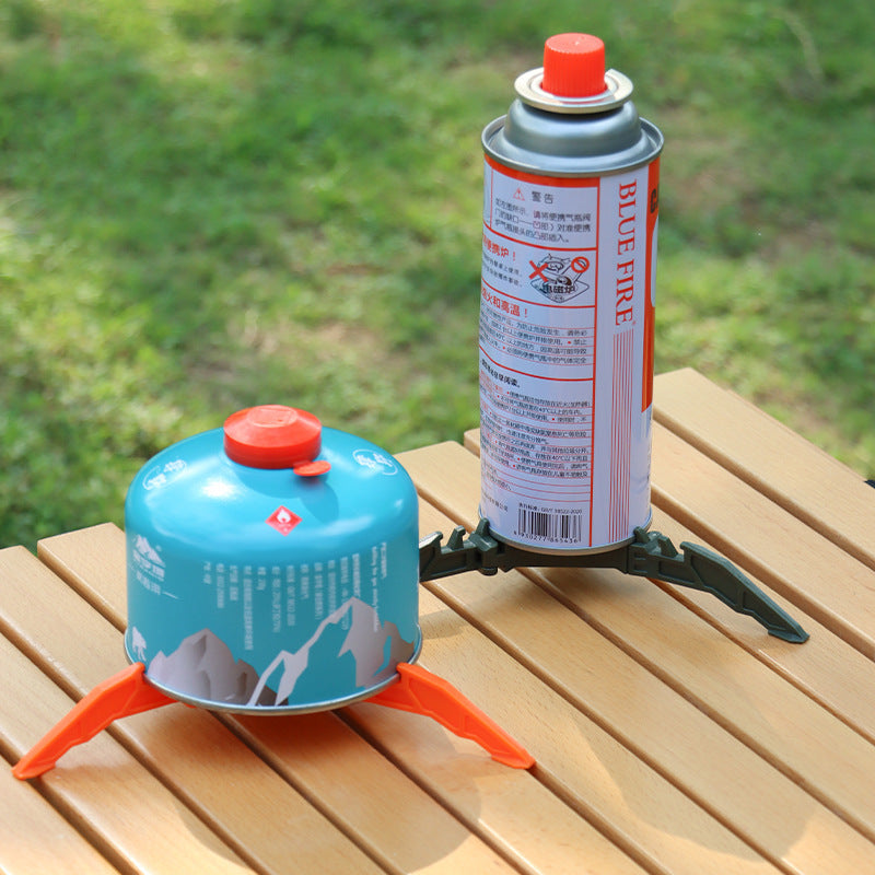 Outdoor folding gas tank bracket Portable flat gas tank holder Universal tripod stable plastic bracket Camping accessories